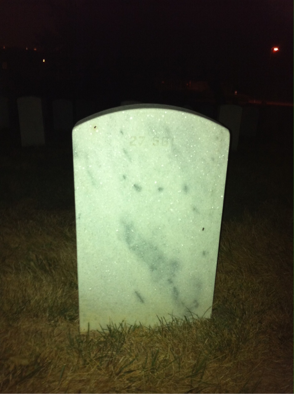 Back of headstone — Sewell Blake