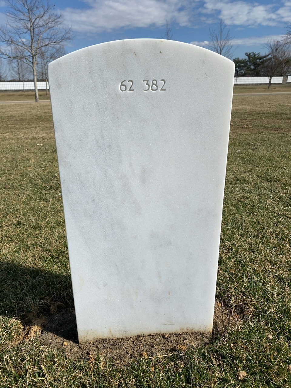 Back of headstone — Marion Barnwell