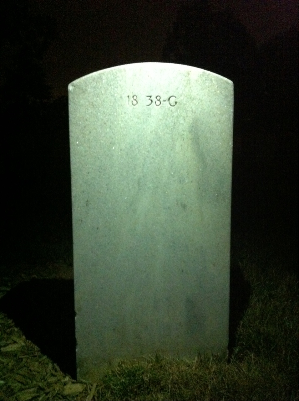 Back of headstone — Ethel Milton