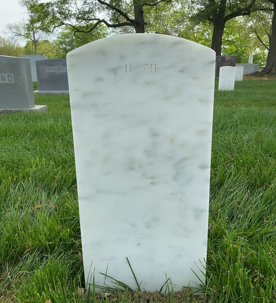 Back of headstone — Robert Andrews