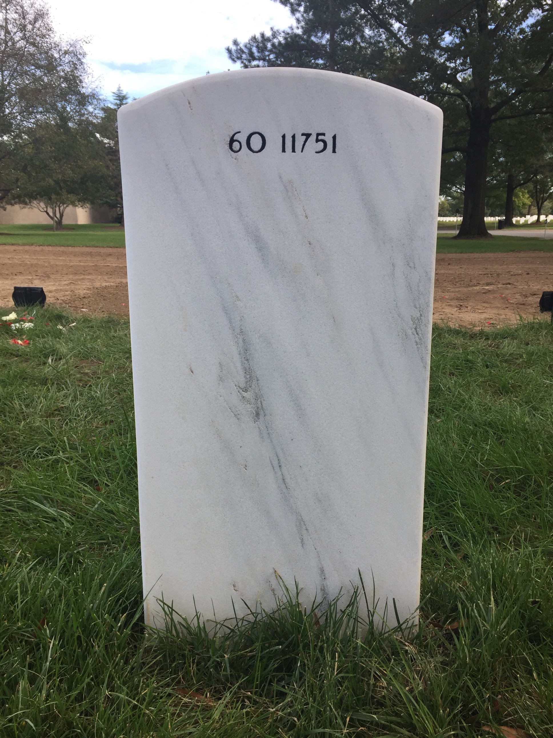 Back of headstone — Ryan Shea Kenner