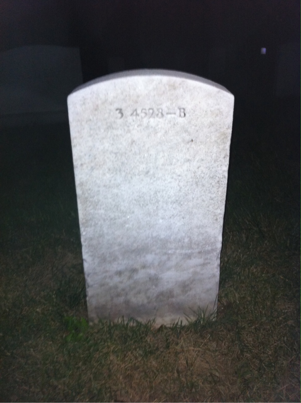 Back of headstone — Eugene Million