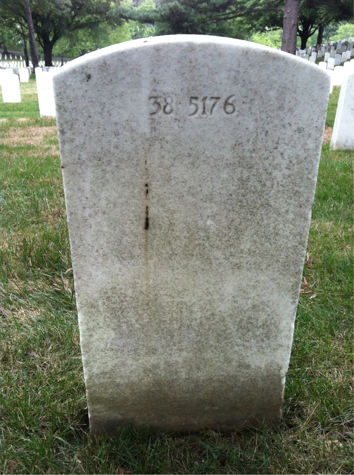 Back of headstone — Harold Crockett