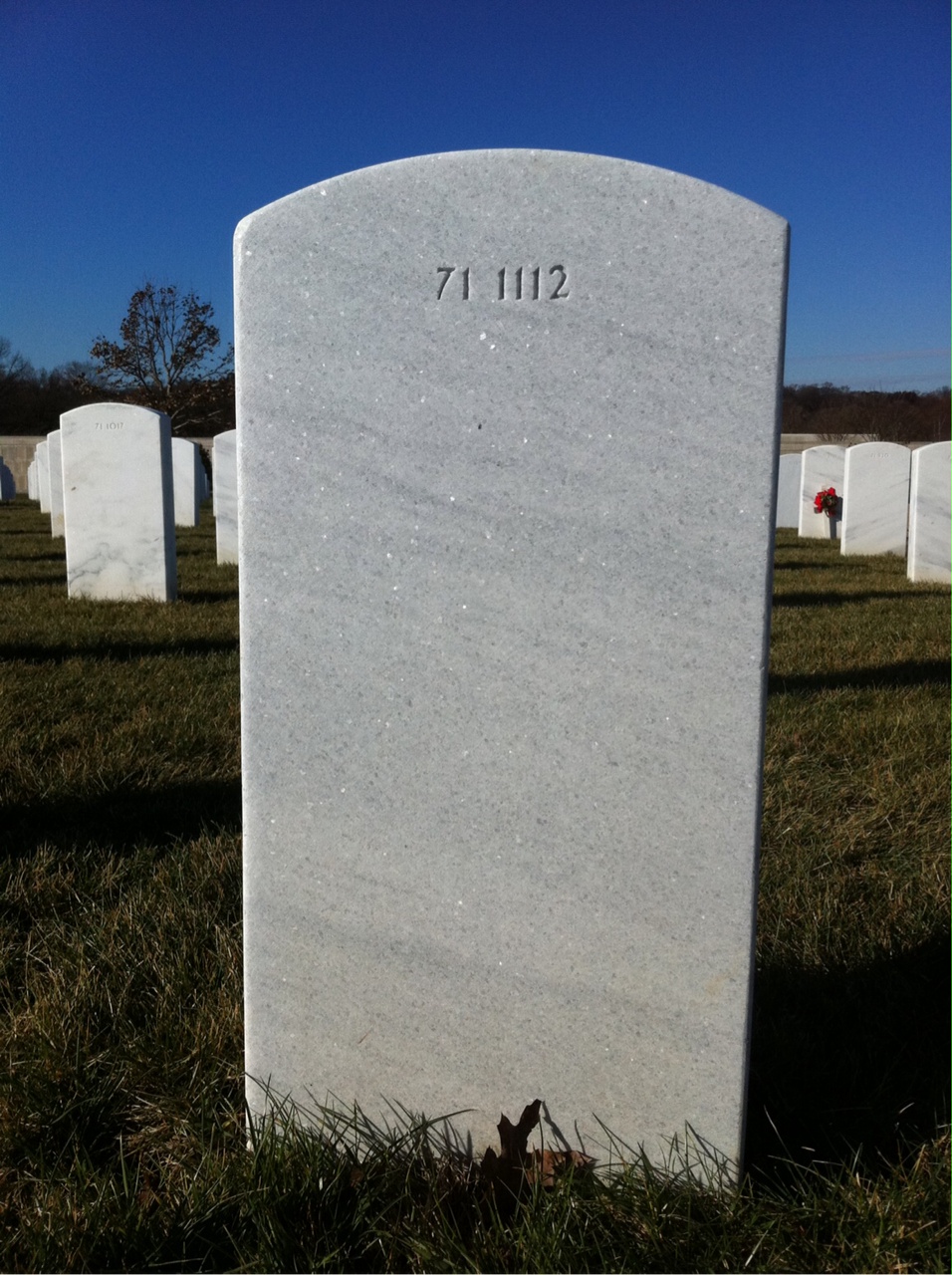 Back of headstone — Richard Mckenna