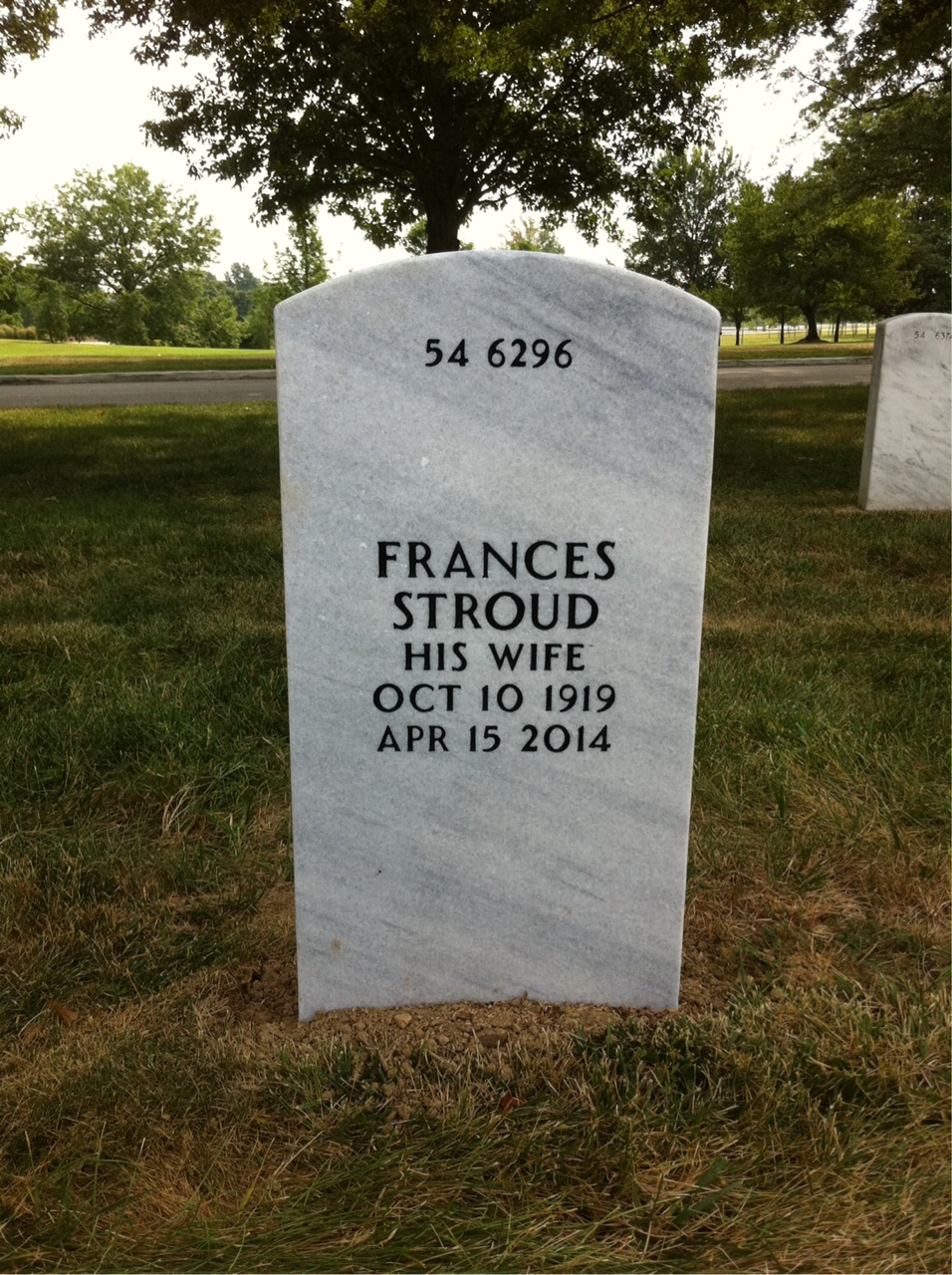 Back of headstone — Allen Macgill