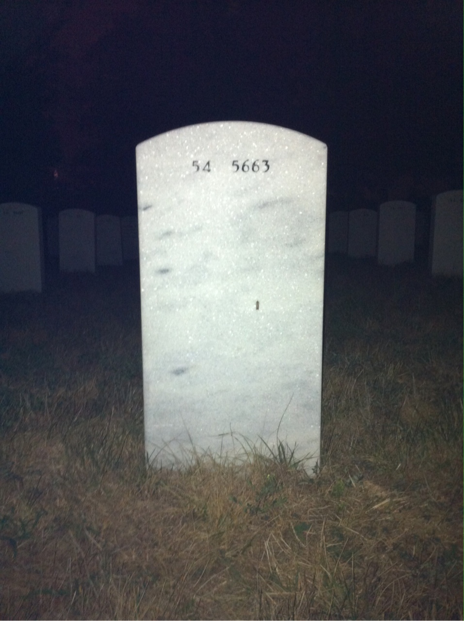 Back of headstone — Julius Yenyo