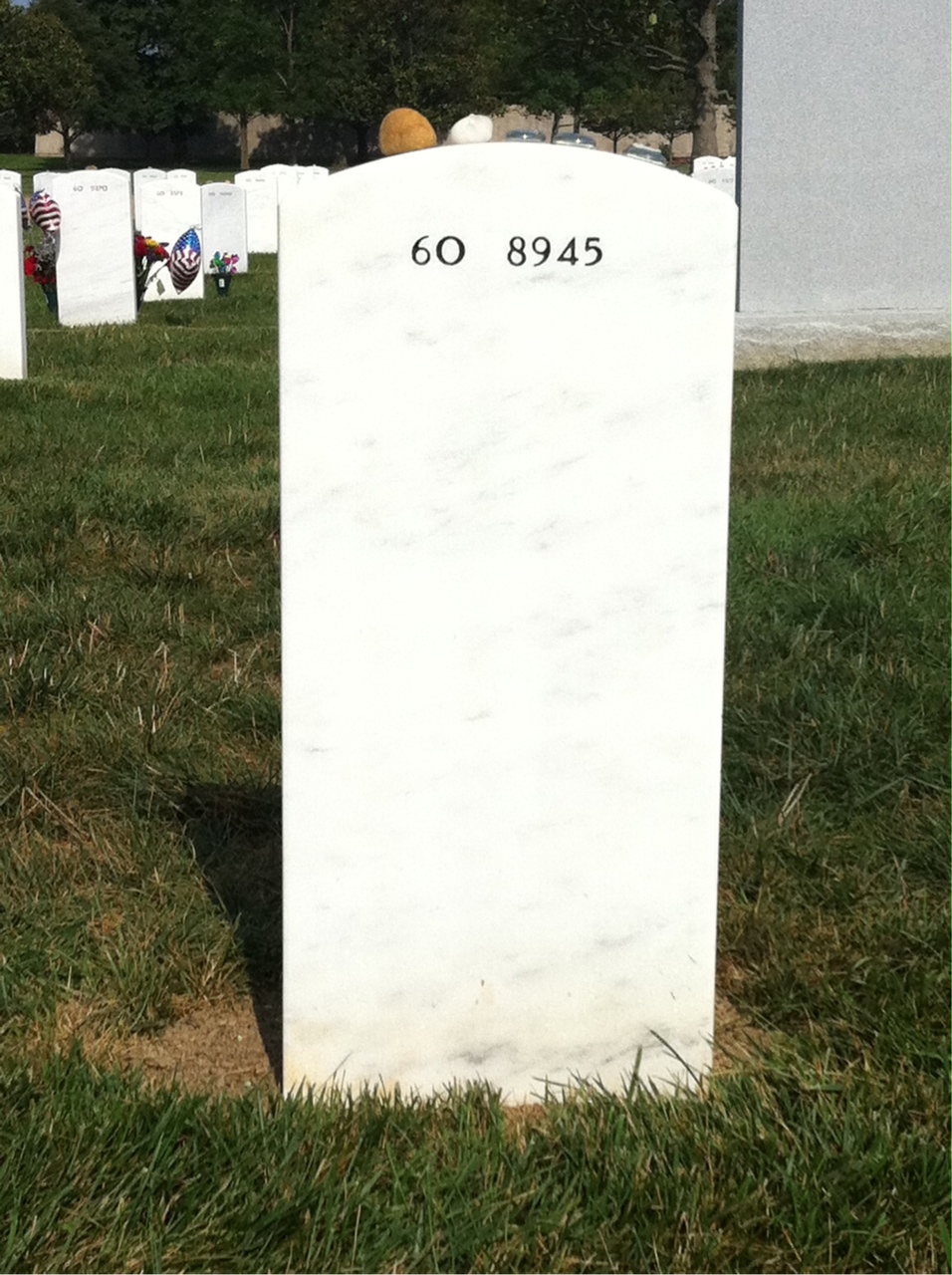 Back of headstone — Stephan Mace