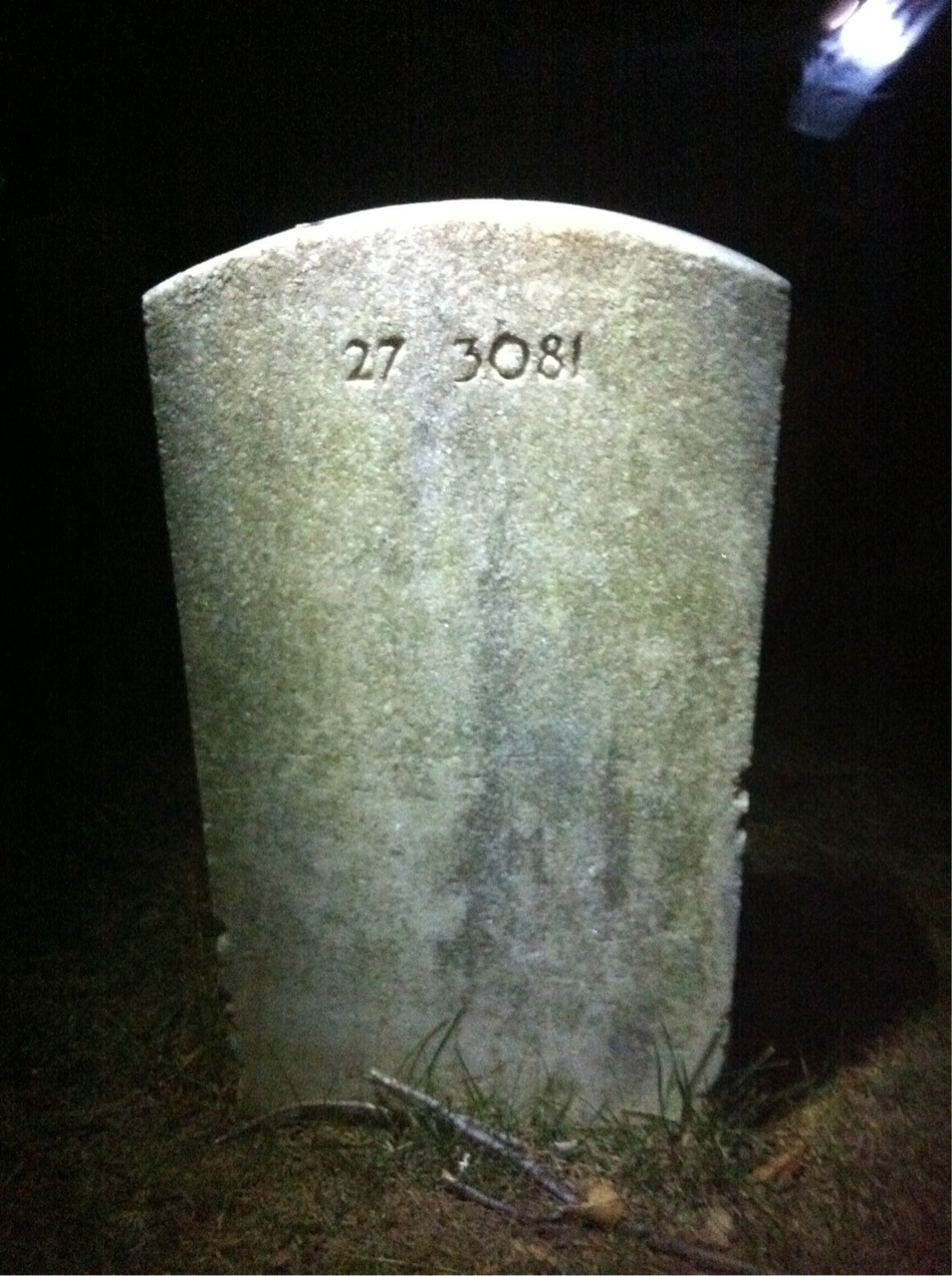 Back of headstone — Mary Mckay