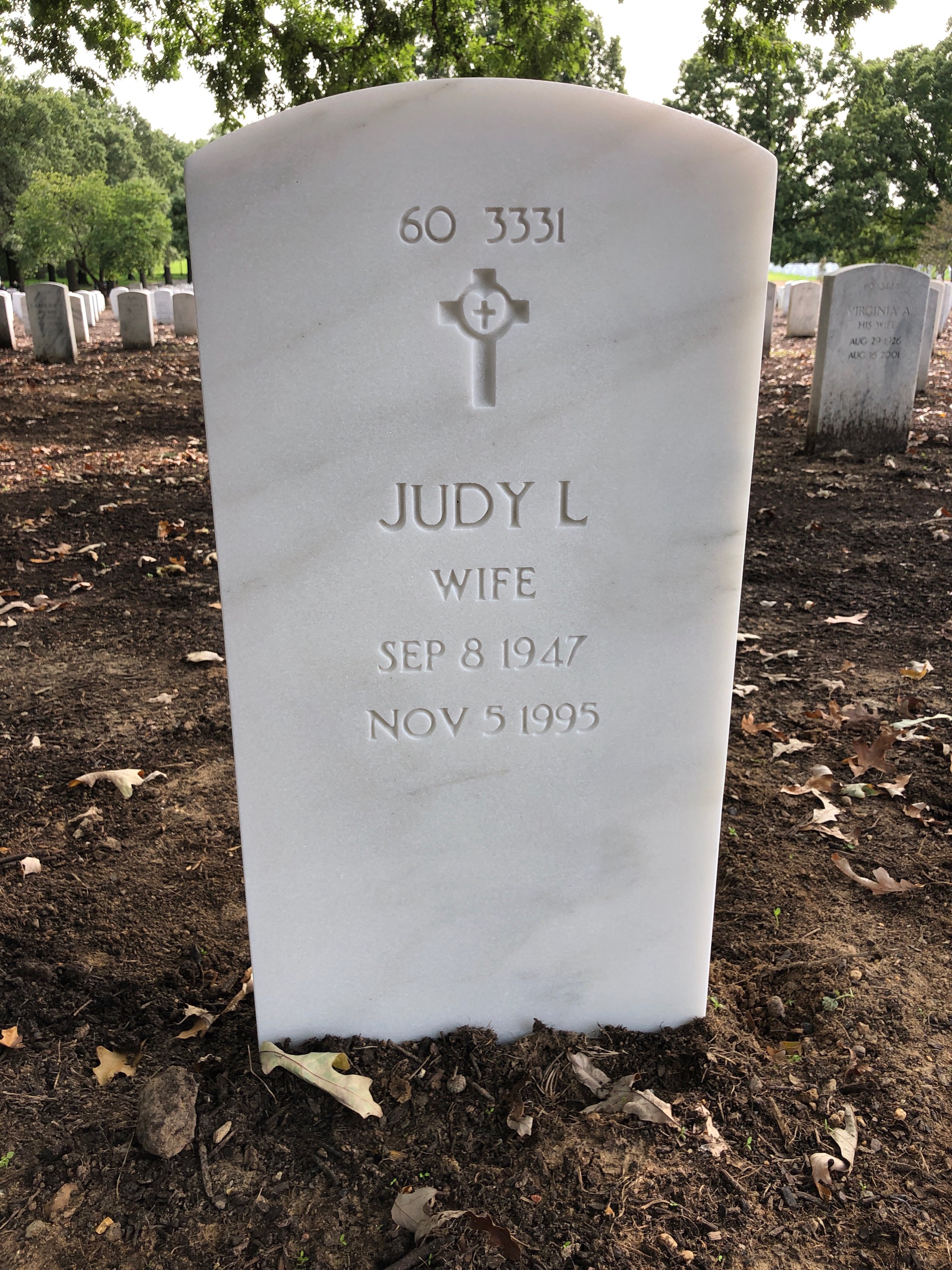 Back of headstone — Thomas S Pyle