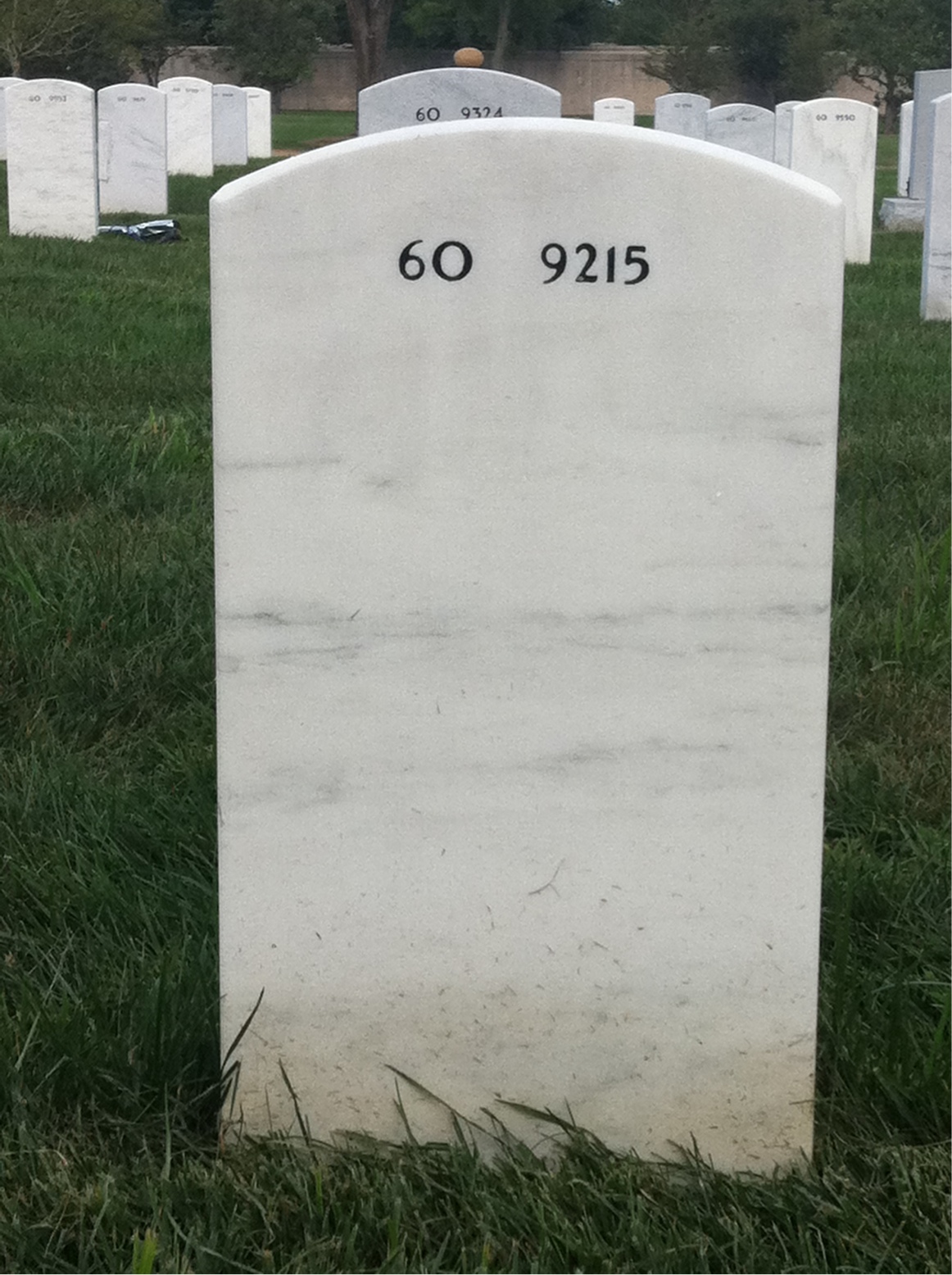 Back of headstone — Michael Rowe
