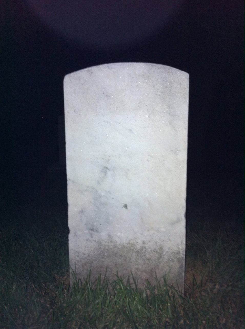 Back of headstone — Adolph Ahlers