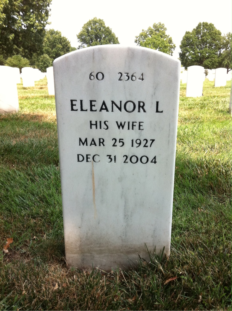 Back of headstone — Guy Roberts