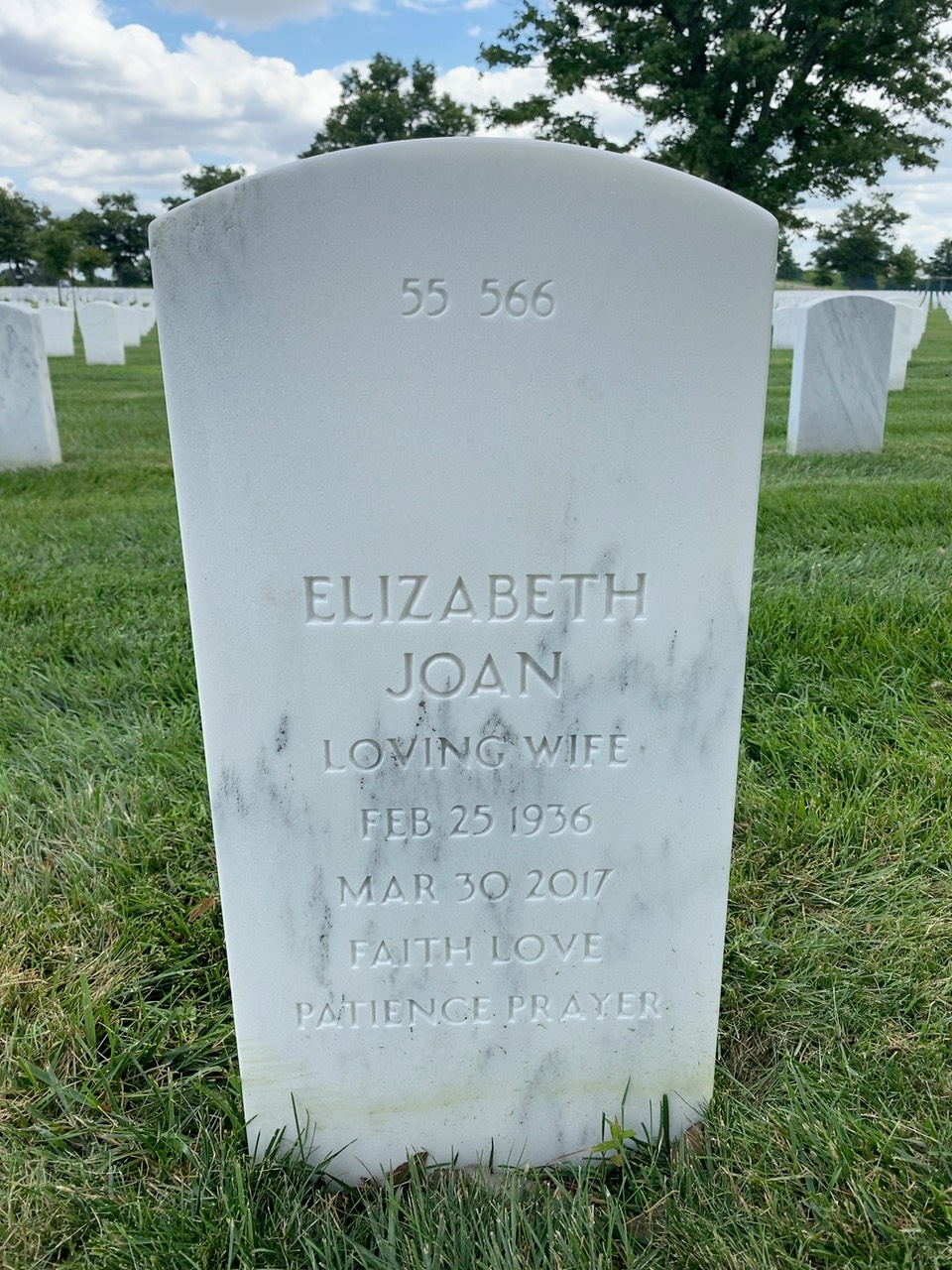 Back of headstone — Vincent J Ciccone