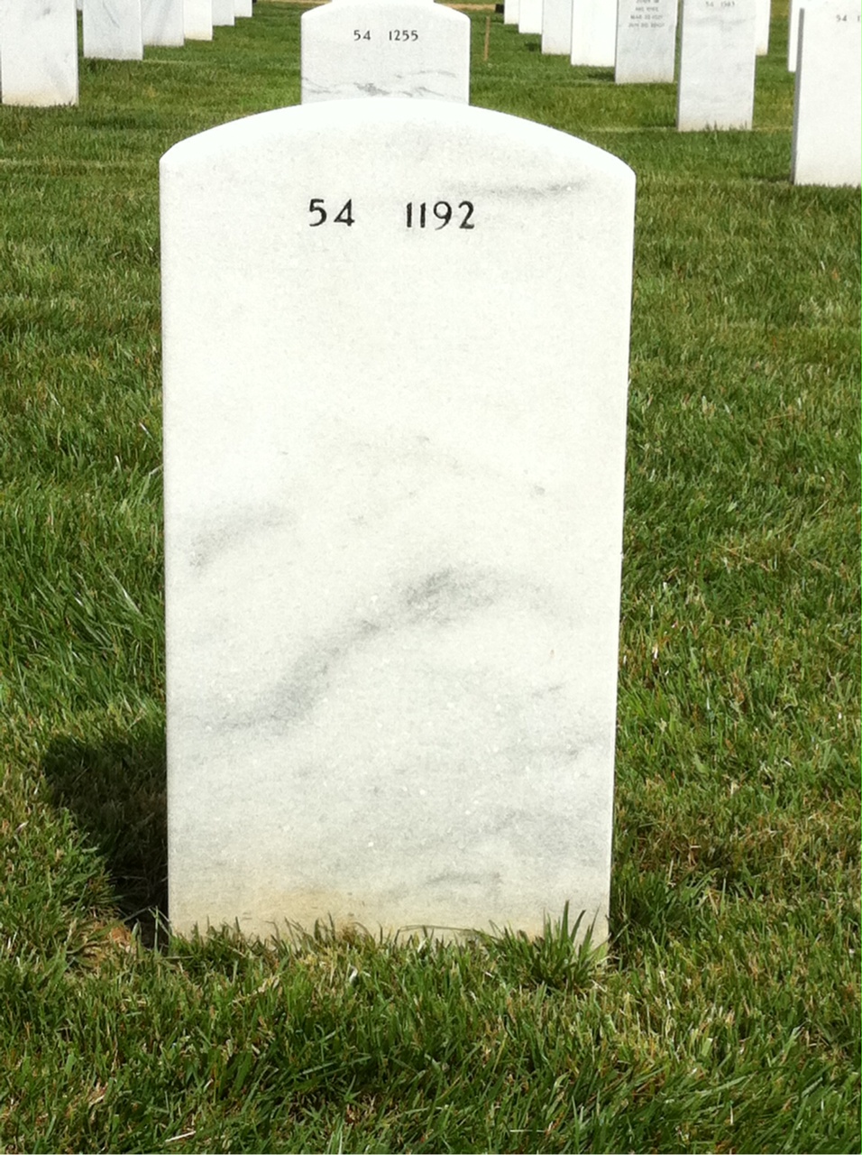 Back of headstone — William Hutson