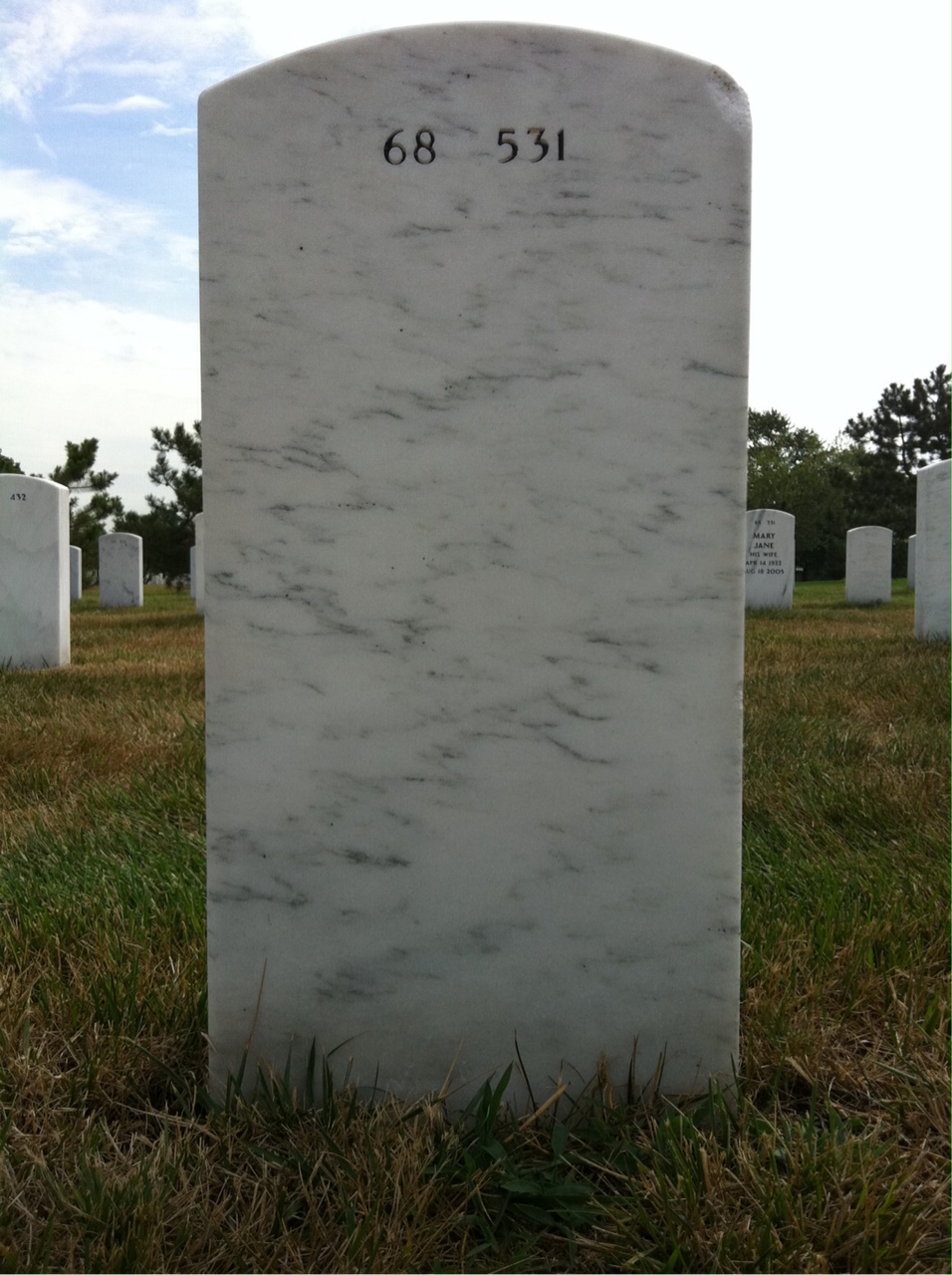 Back of headstone — Laurence Parfitt