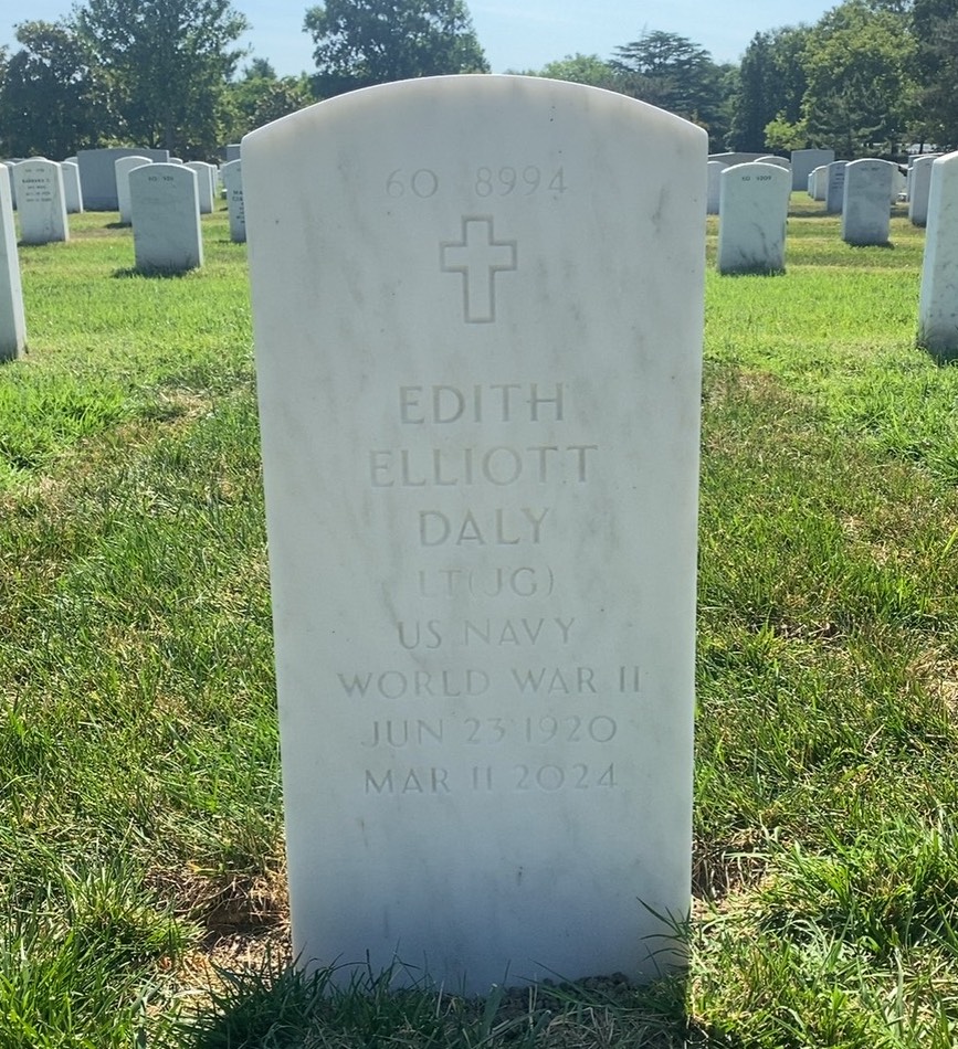 Back of headstone — John Daly