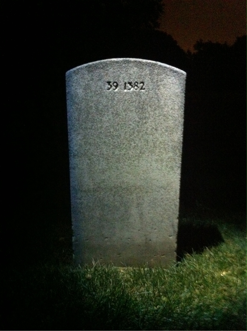 Back of headstone — Harold Baggs