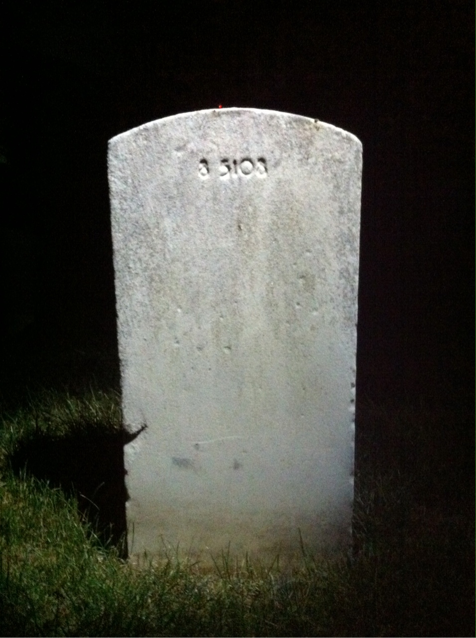 Back of headstone — Albert Bohne