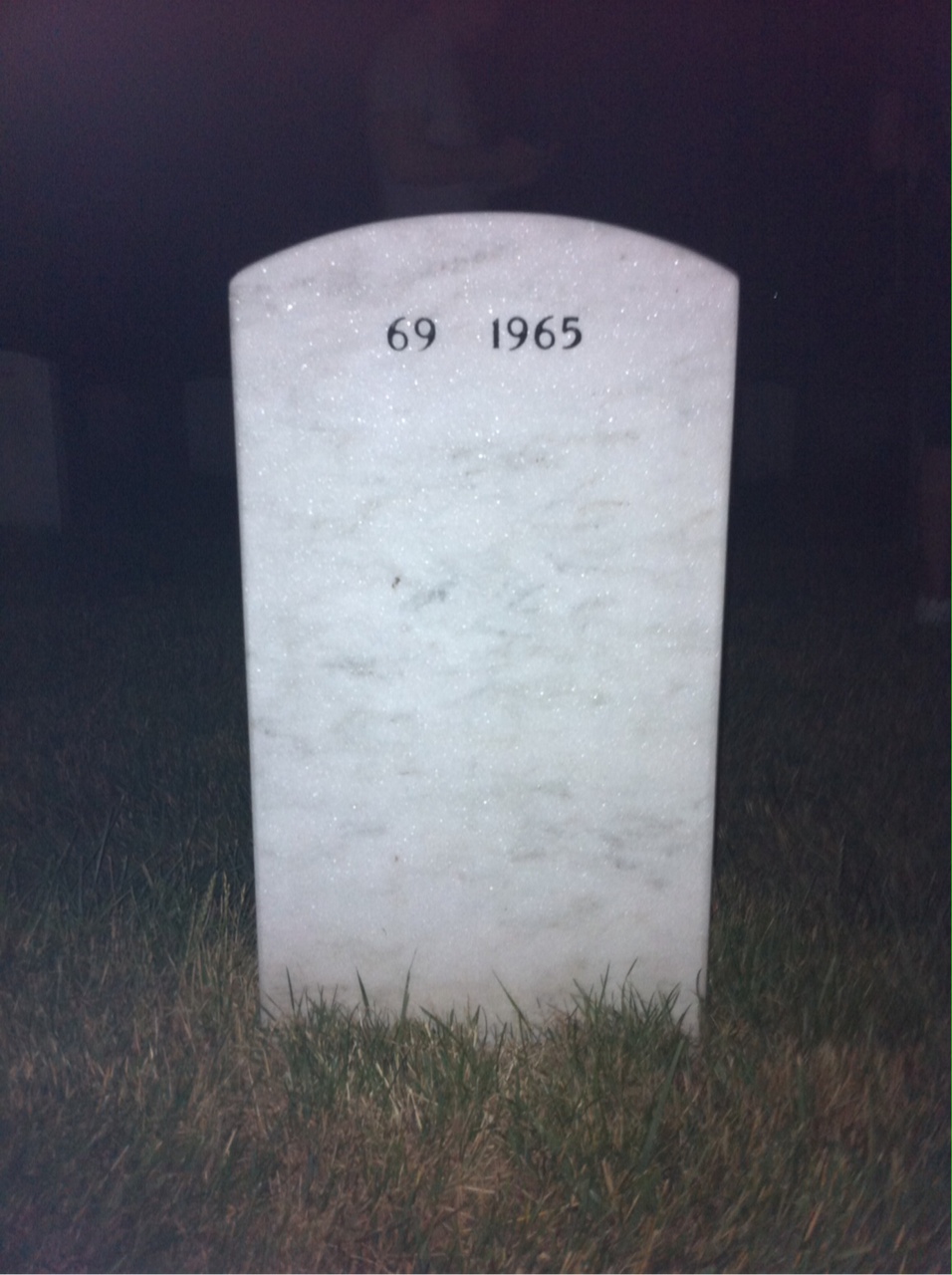 Back of headstone — Frederick Tyrrell