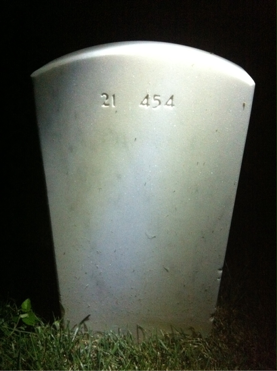 Back of headstone — Juel Loughney