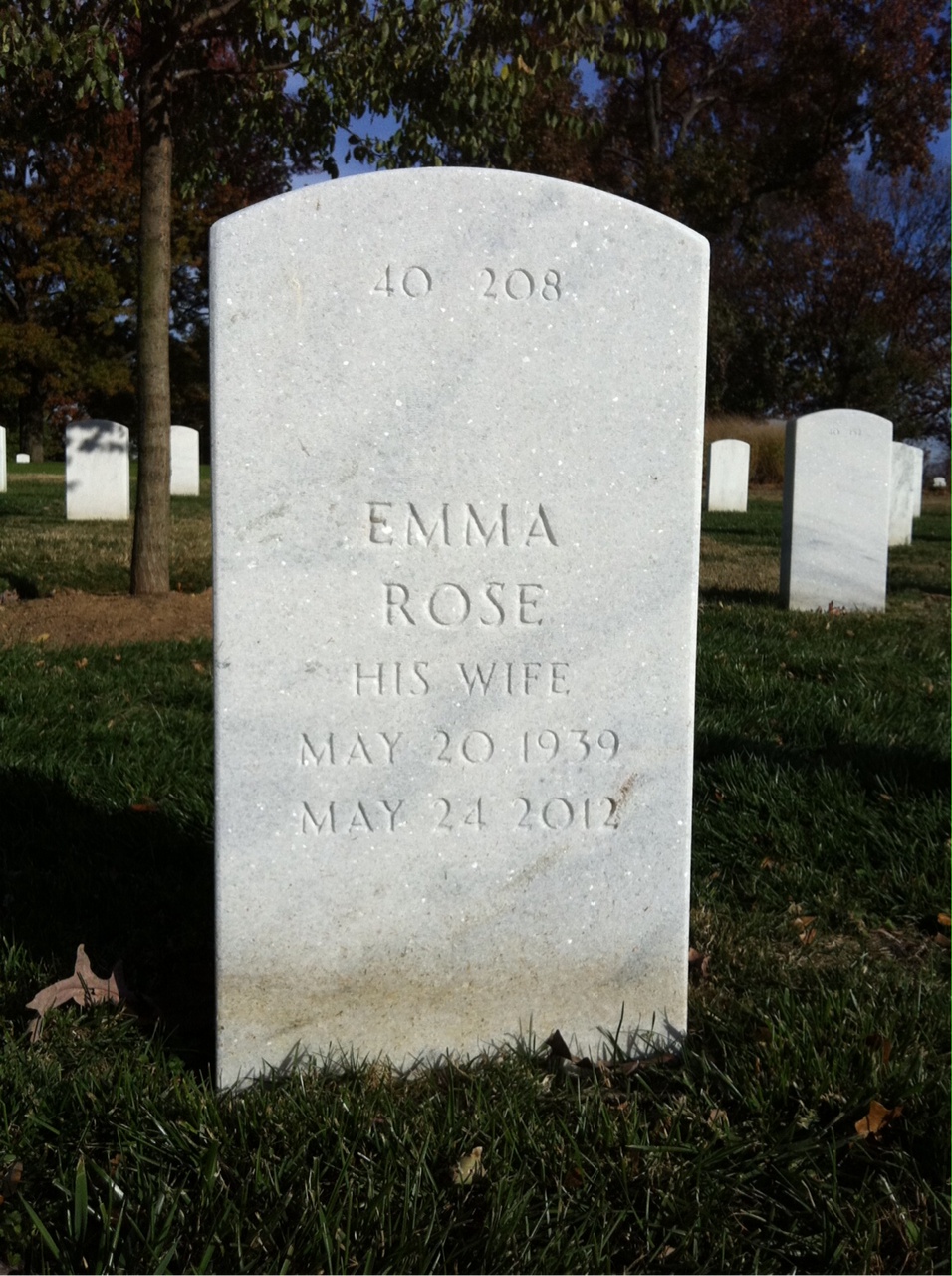 Back of headstone — Dahlan Doyen