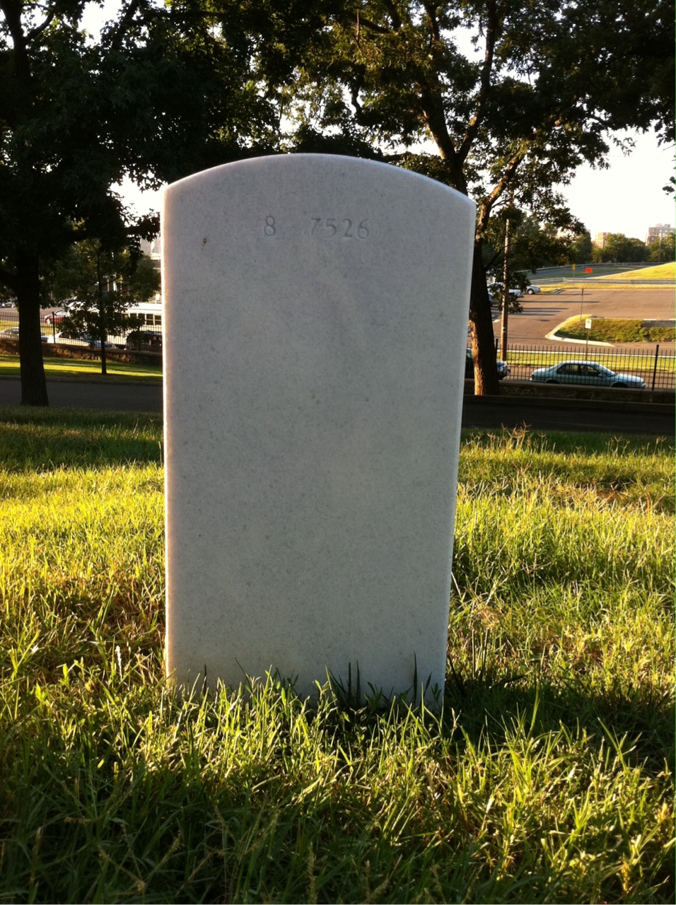 Back of headstone — Dorothy Evans
