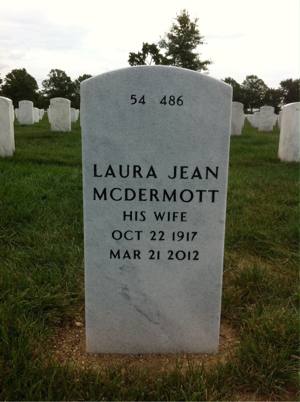 Back of headstone — Joseph Sesto