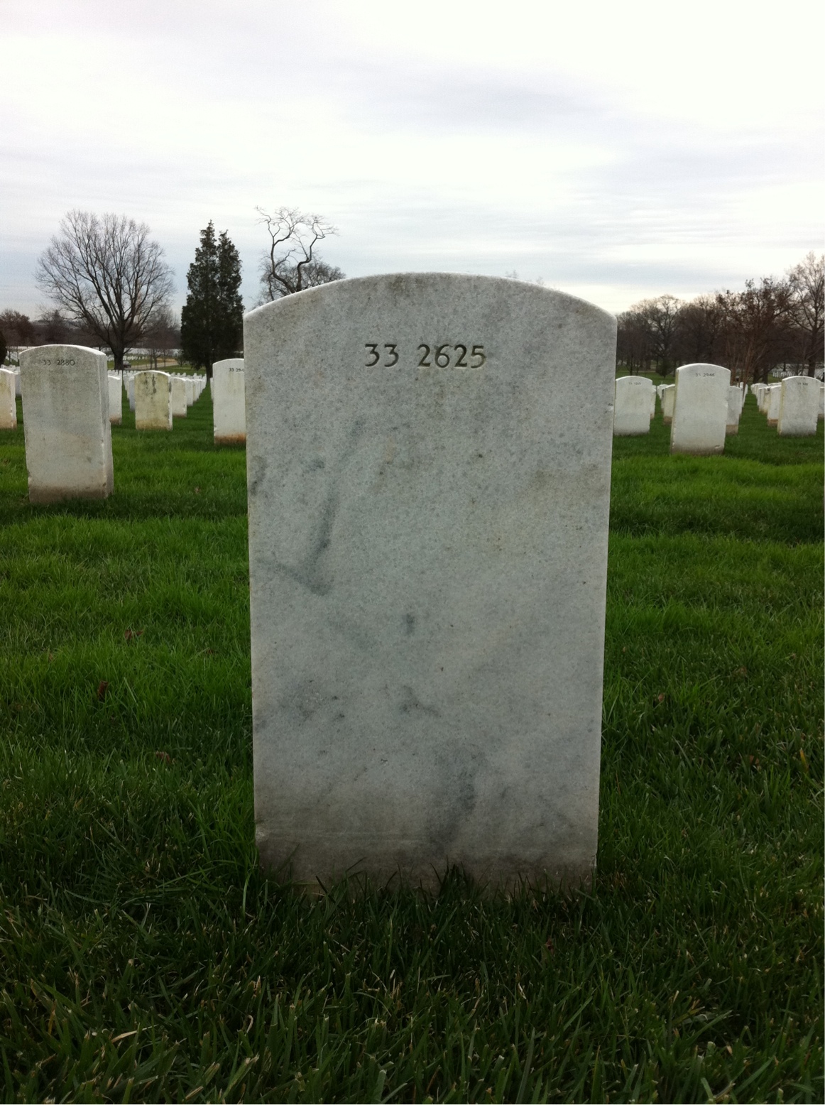 Back of headstone — Florence Morgan