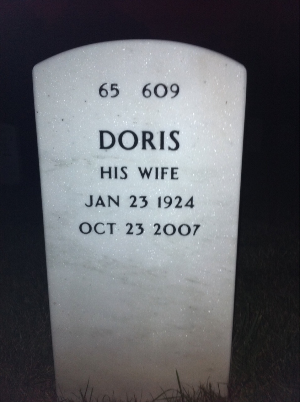 Back of headstone — Charles Brandt
