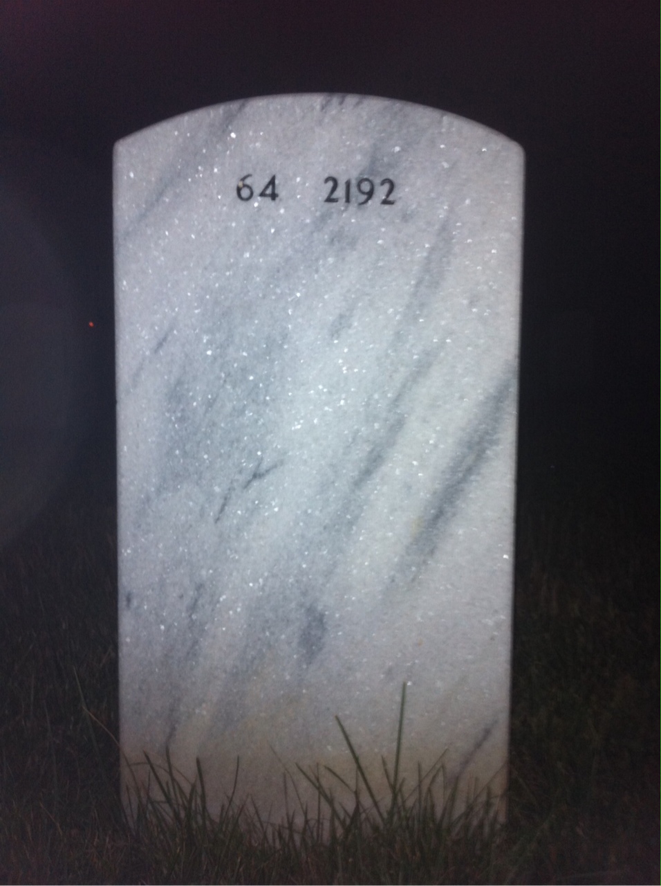 Back of headstone — Anthony Petrillo