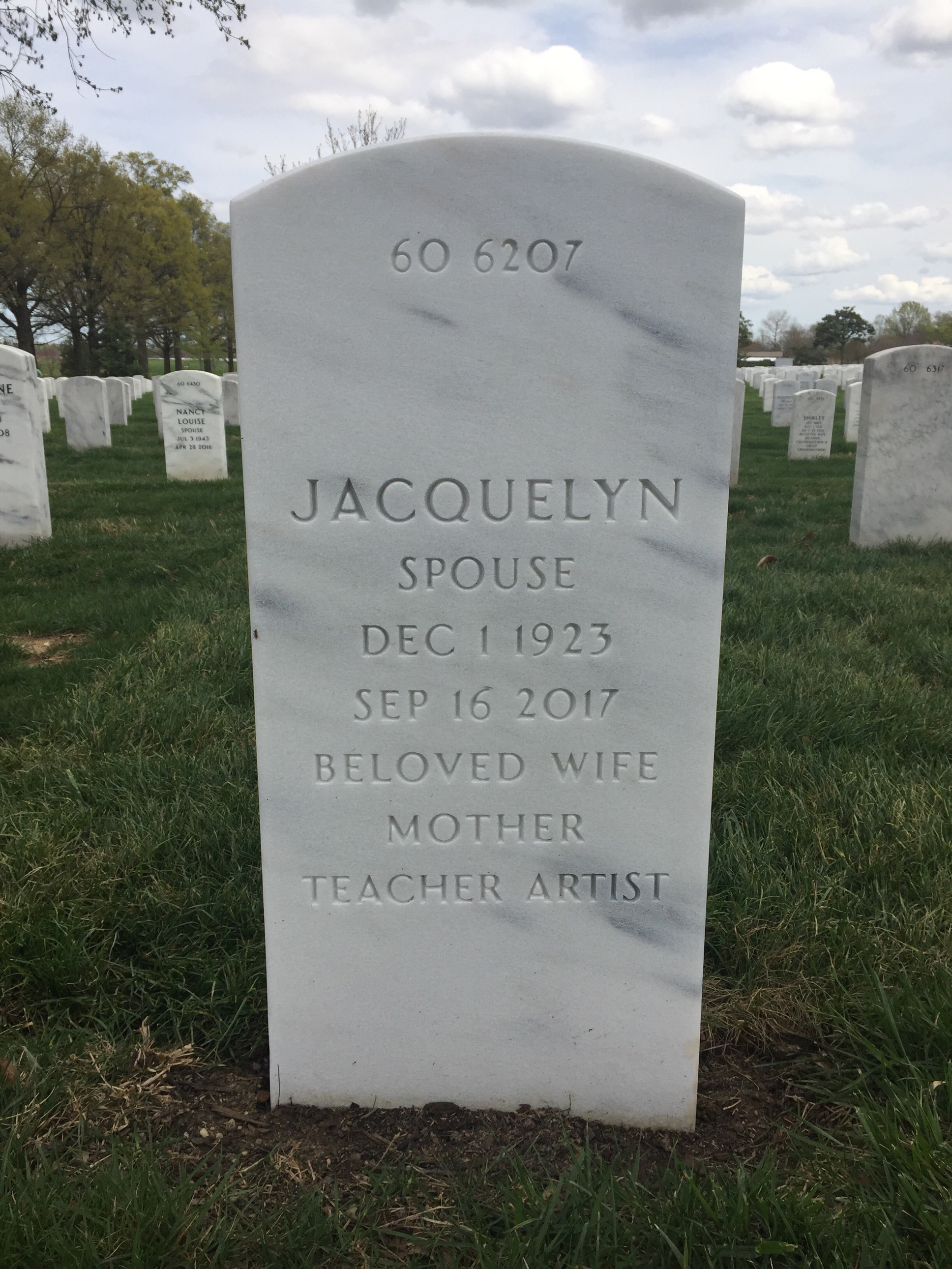 Back of headstone — Michael Caolo