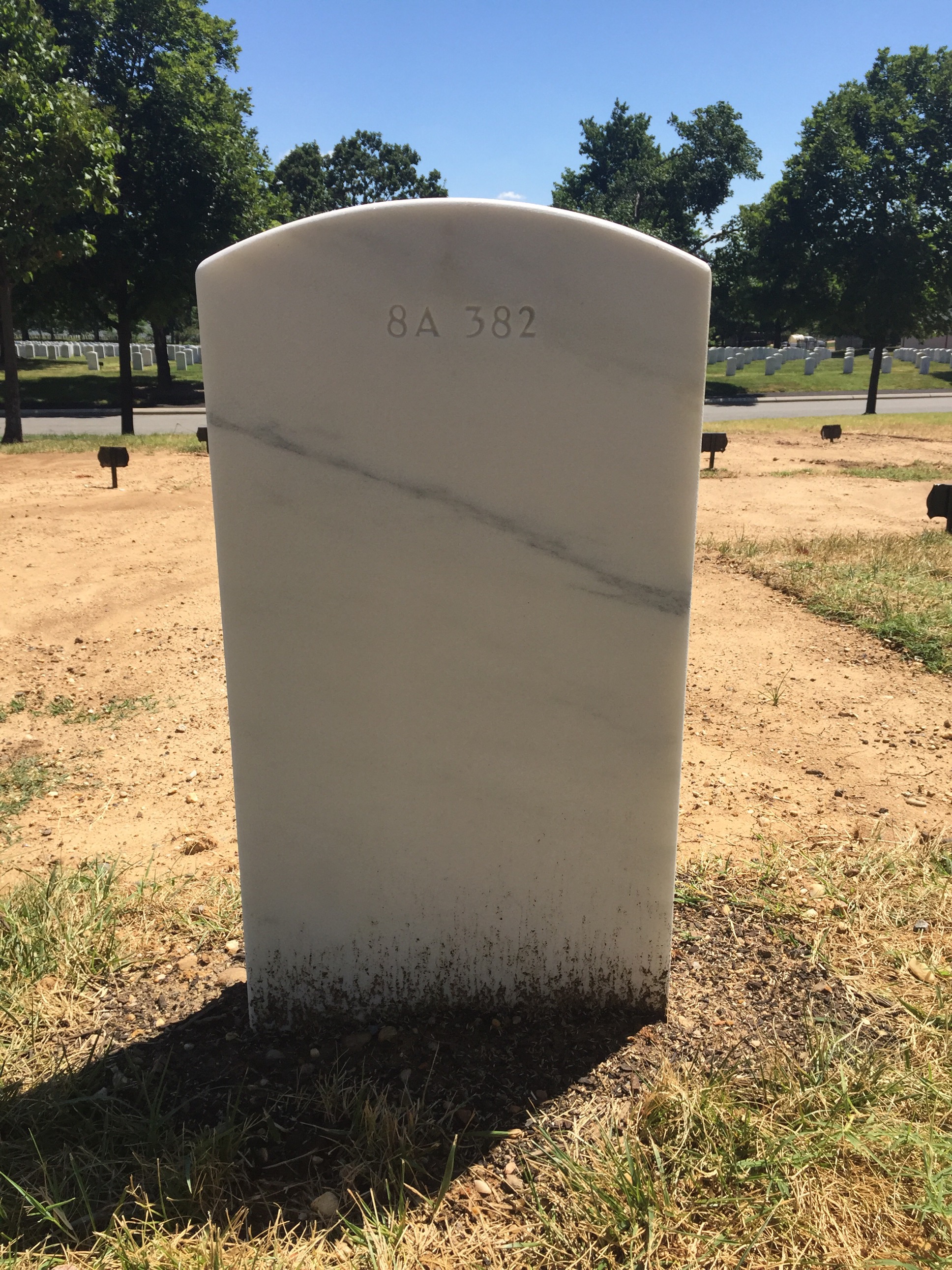 Back of headstone — William Wiggins