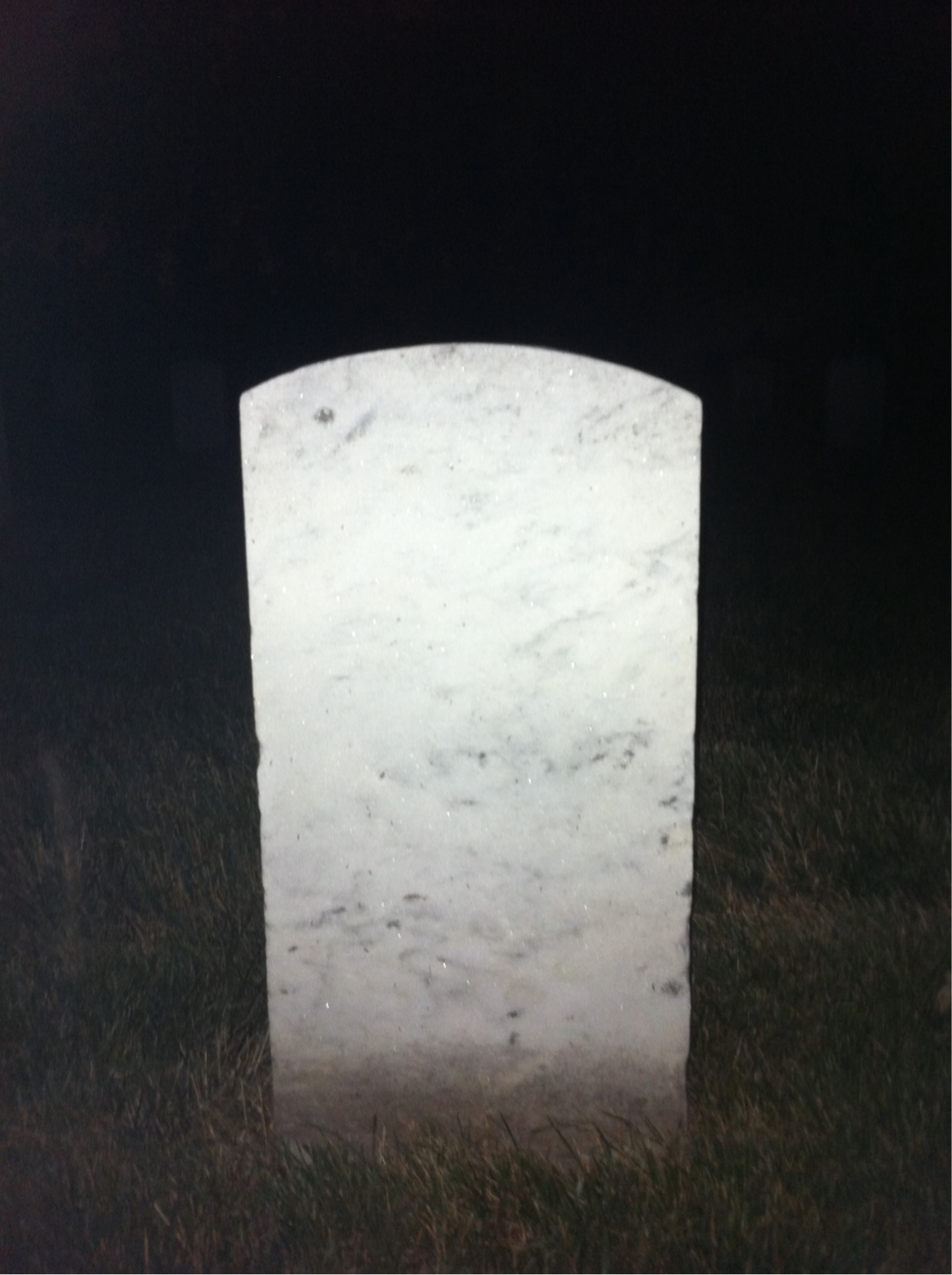 Back of headstone — John Arnold