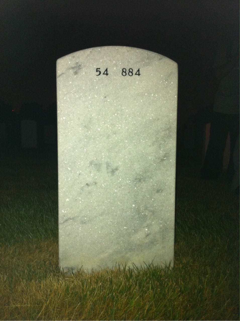 Back of headstone — Walter Lavins