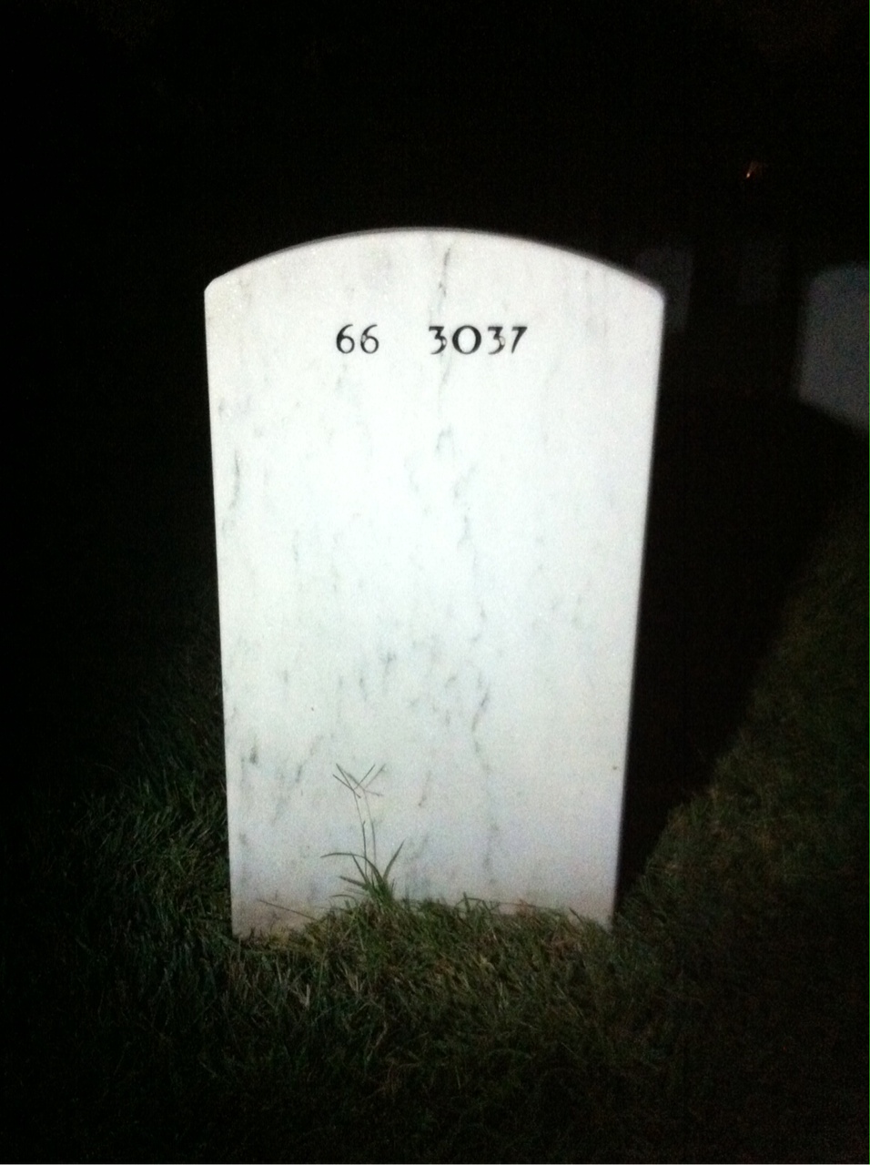 Back of headstone — Archie Clapp