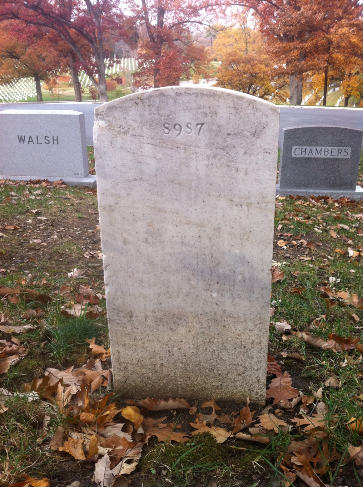 Back of headstone — John Brackinridge