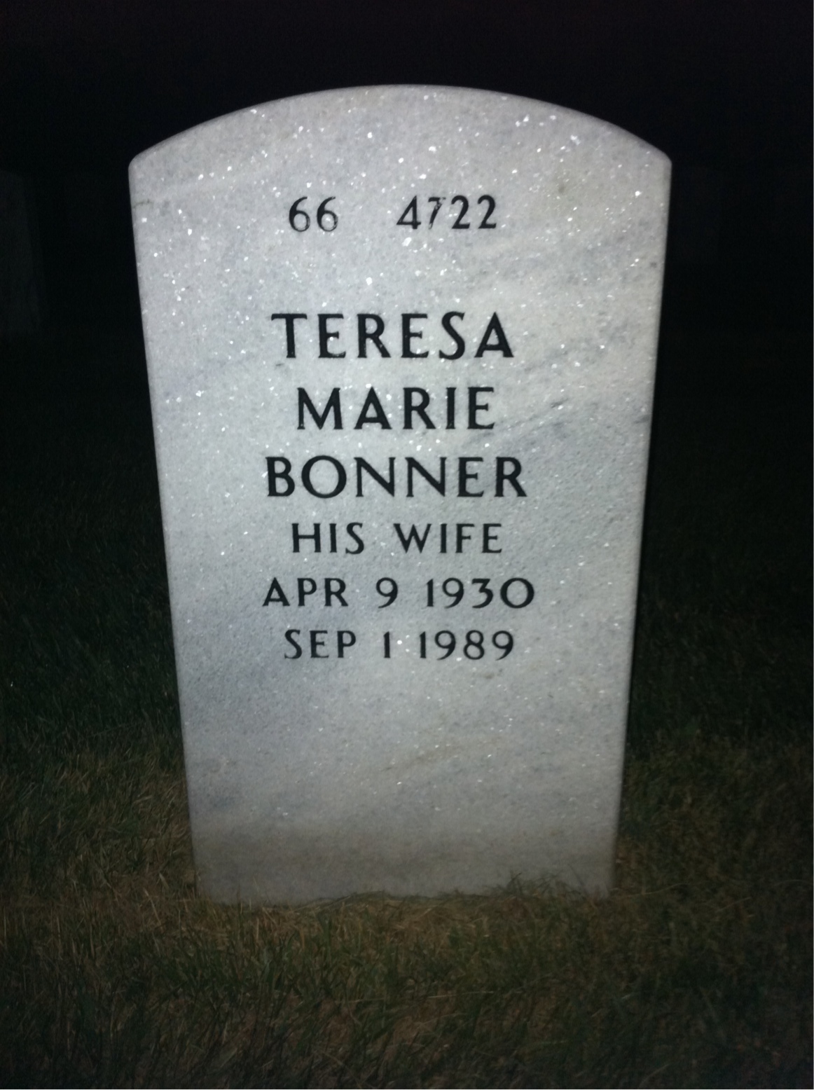 Back of headstone — James Gilstrap