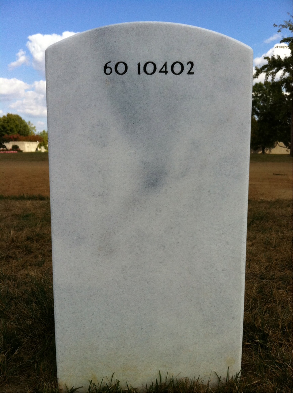 Back of headstone — William Rupert Macpherson