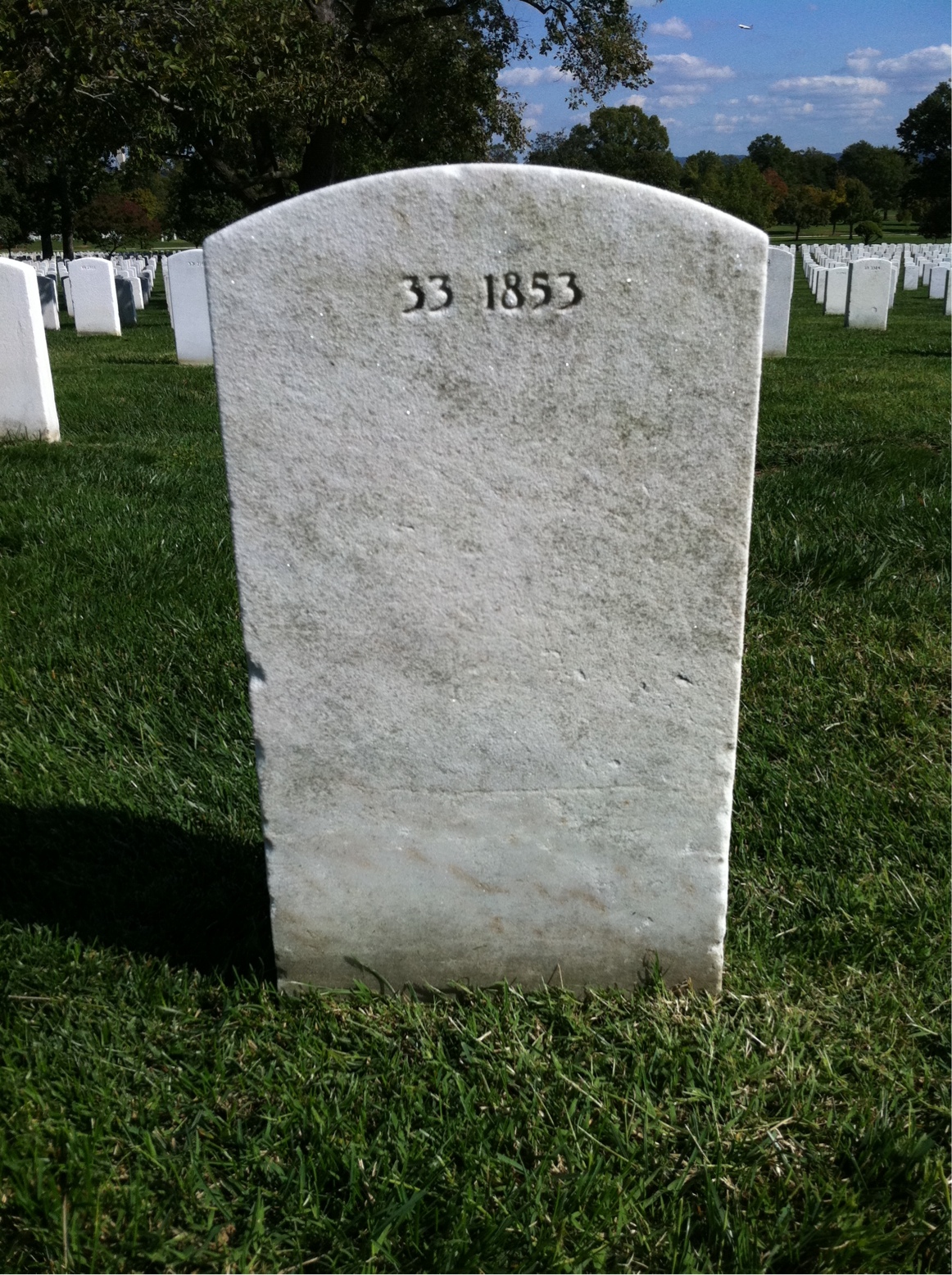 Back of headstone — Samuel Herschell Smith
