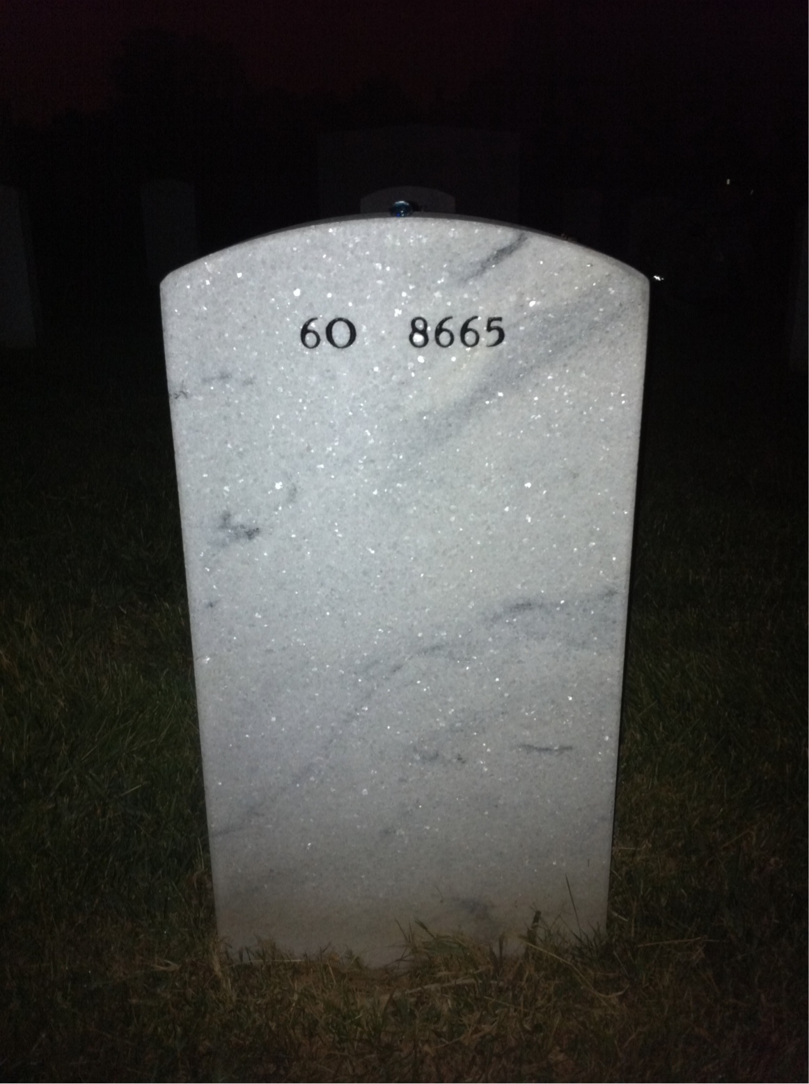Back of headstone — Francis Larrivee