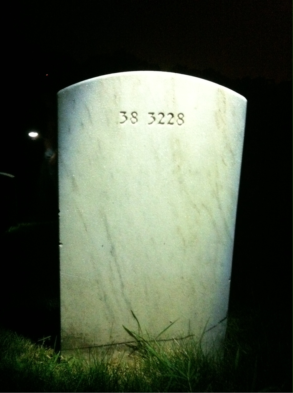 Back of headstone — Mary Alsop