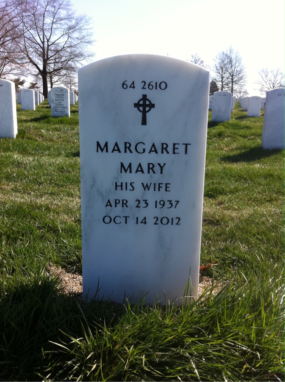 Back of headstone — Martin Curlonis
