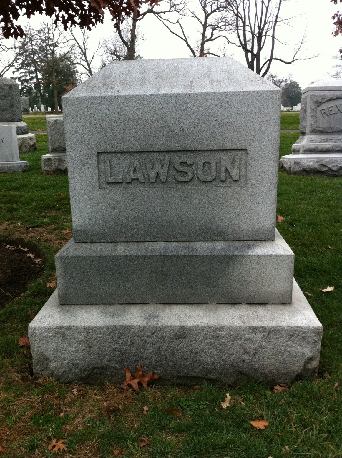 Headstone of Gaines Lawson