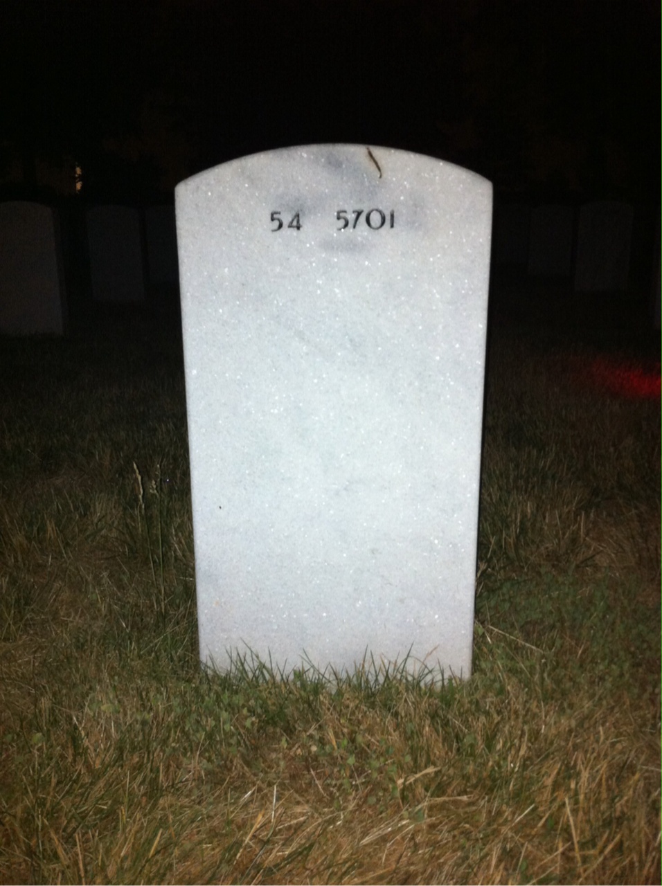 Back of headstone — Rosa Cook