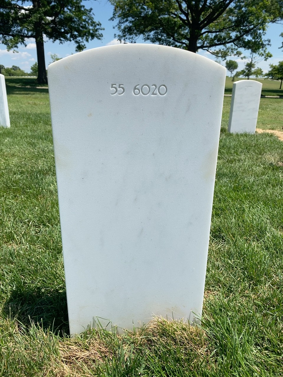 Back of headstone — Thomas Ballard