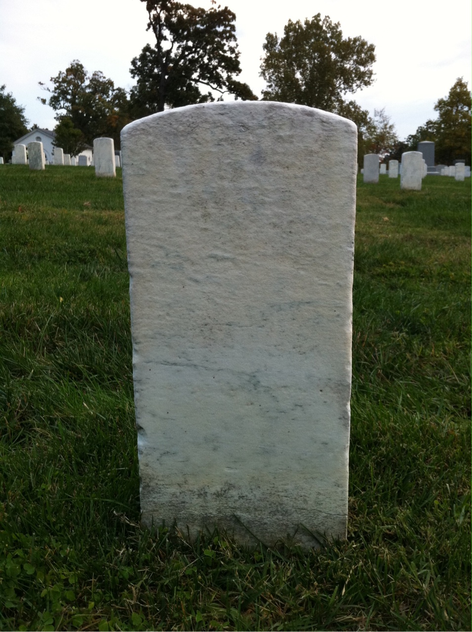 Back of headstone — Charles Bailey