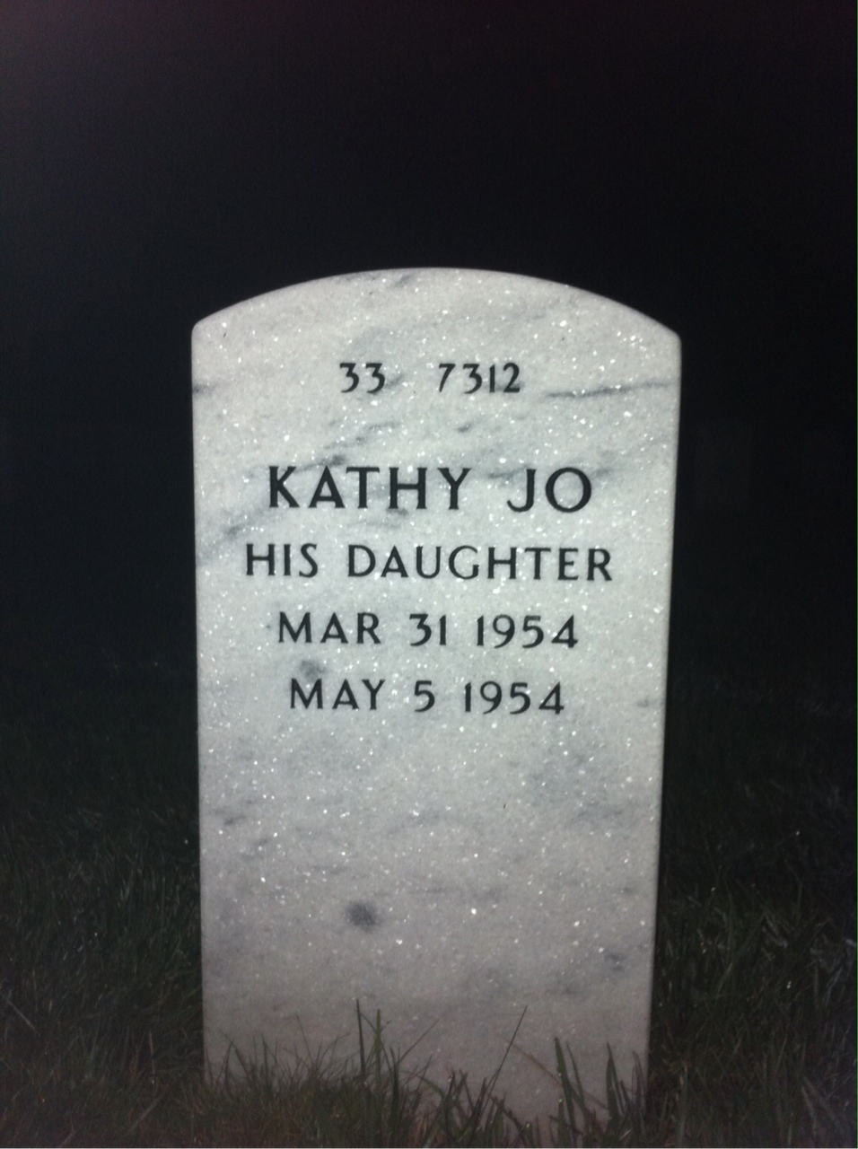 Back of headstone — Russell Morehead