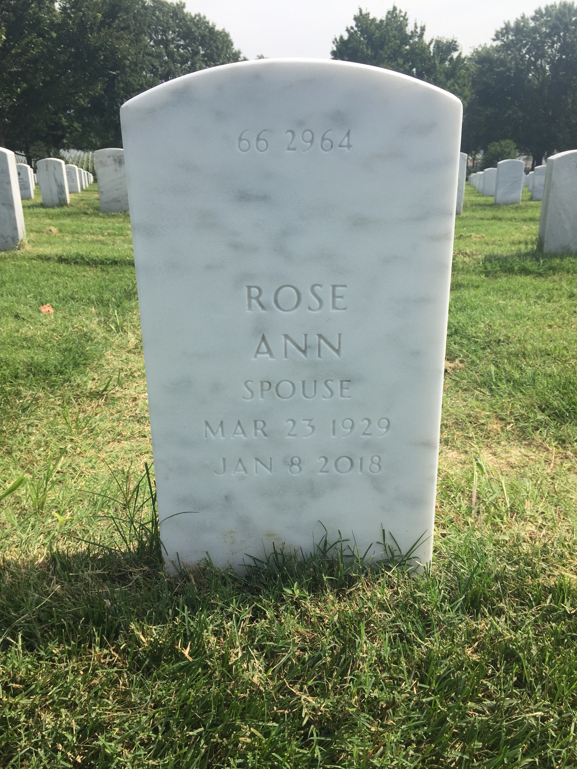 Back of headstone — William Lucree
