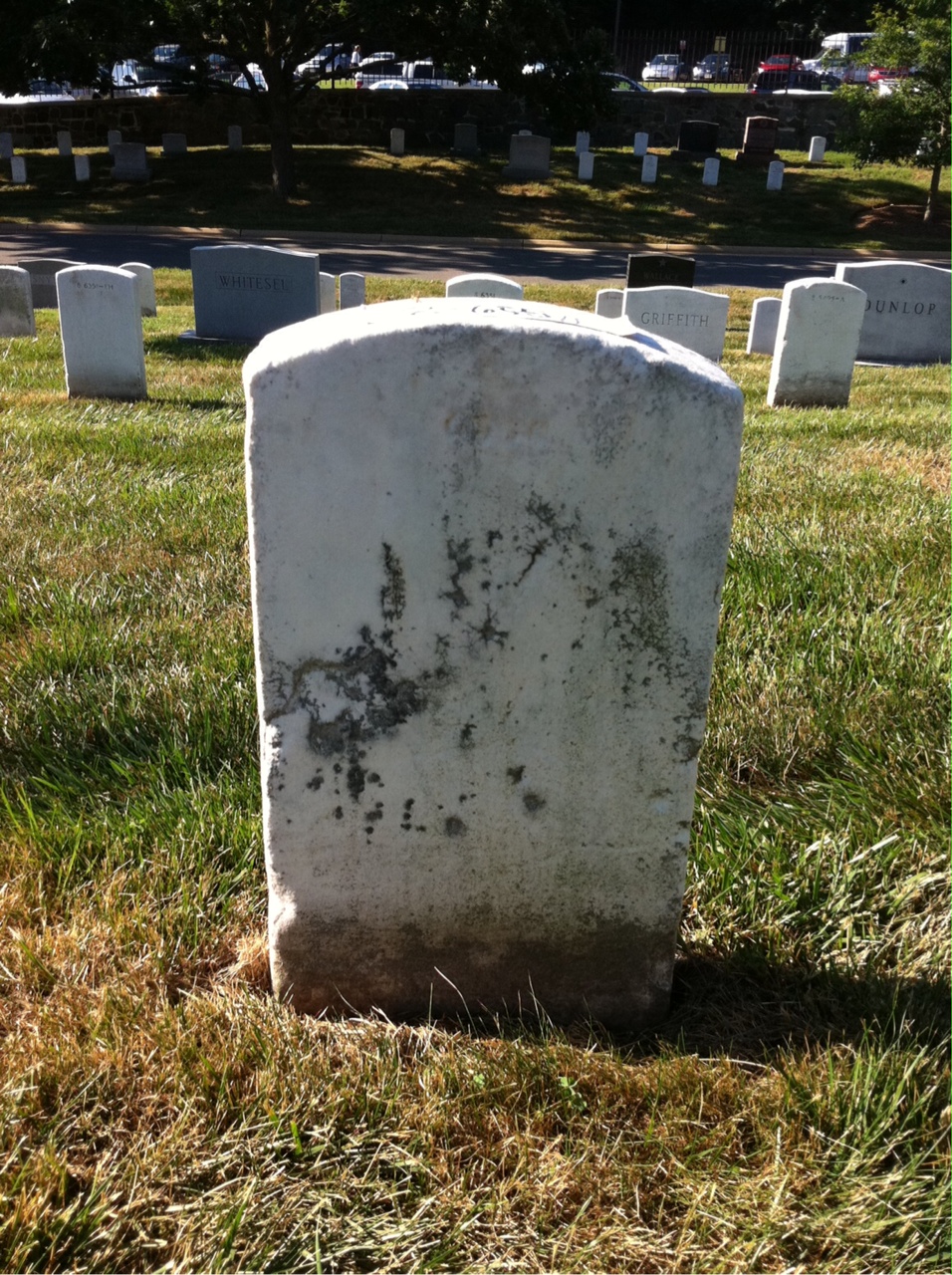 Back of headstone — Edward Mulligan