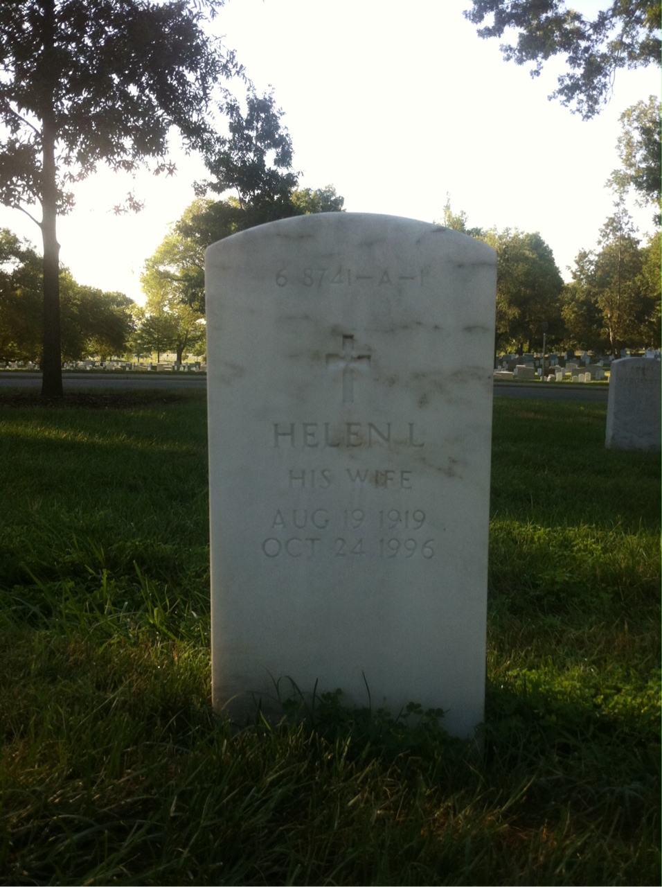 Back of headstone — Edward Ainsley